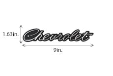 1965 GRILLE EMBLEM, CHEVROLET